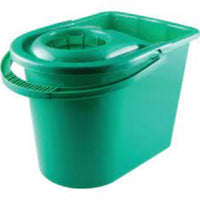 CROMWELL 15L Green Plastic Mop Bucket | Efficient Cleaning Solution | chavda.com