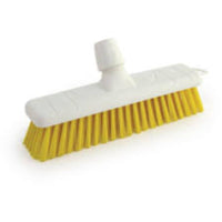 Cromwell SBS300 Yellow Soft Bristle Broom Head - 12 inch poly brush for sweeping. Durable cleaning tool, COT9075780K