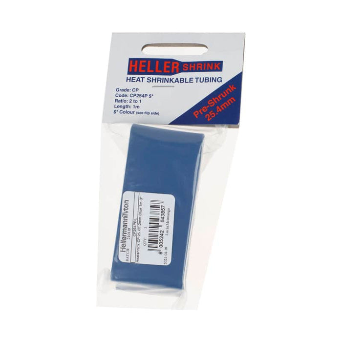 Heller Shrink Heat Shrink Tubing Blue 25.4/1.2mm - CP254P Model