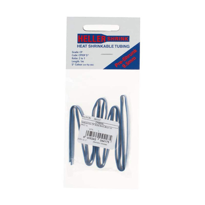 HELLER SHRINK CP 9.5/4.8mm Blue Heat Shrink Tubing - Electrical Insulation, Wire Protection, DIY Supplies