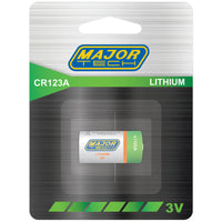 Major Tech Lithium 3V CR123 Battery (1pc) CR123A-BP1R