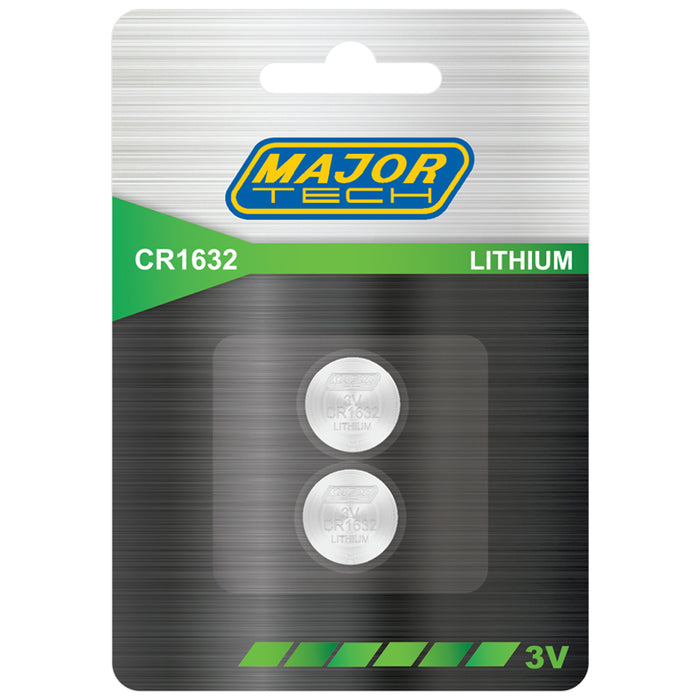 Major Tech Button Cells | CR1632-BP2 - image 1