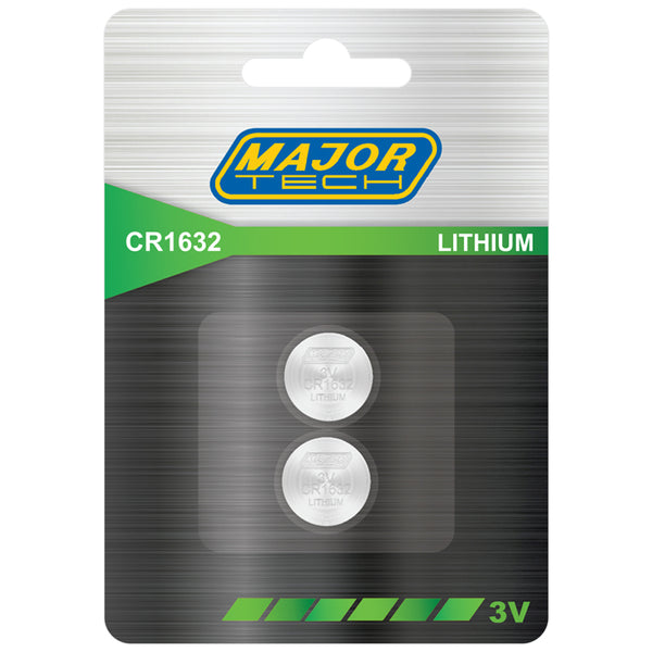 Major Tech Button Cells | CR1632-BP2 - image 1