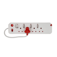 White Multiplug 8-Way with Surge Protection | CRE013 E-Mate