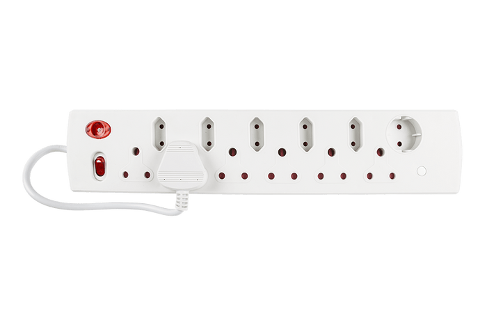 CRE024 Multiplug 12-Way Power Strip with Switch: Extension Cord, Surge Protector, Multiple Outlets - [Store Name]