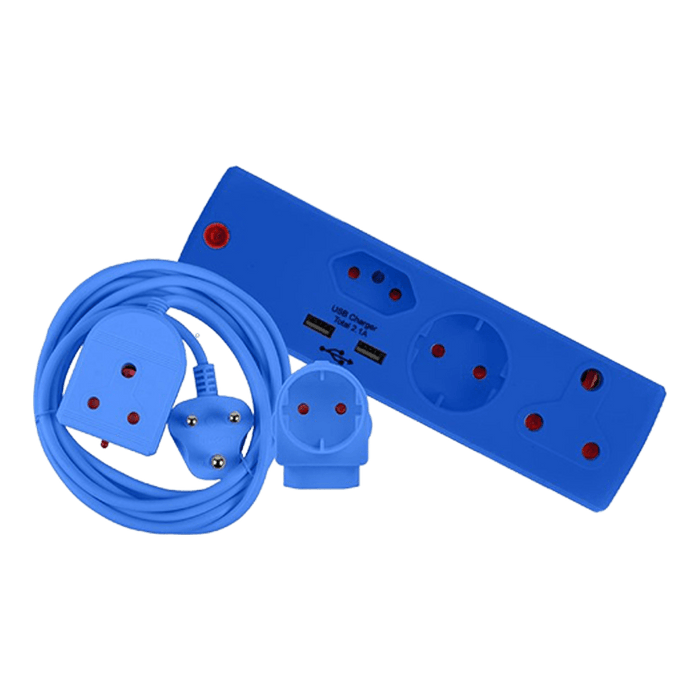 CRE039 - COMBOPACK 3M LEAD+USB,SCHUCKO BLUE