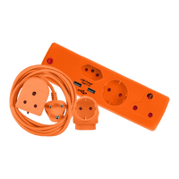 CRE040 - COMBOPACK 3M LEAD+USB,SCHUCKO ORANGE