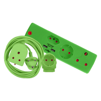 CRE041 - COMBOPACK 3M LEAD+USB,SCHUCKO GREEN