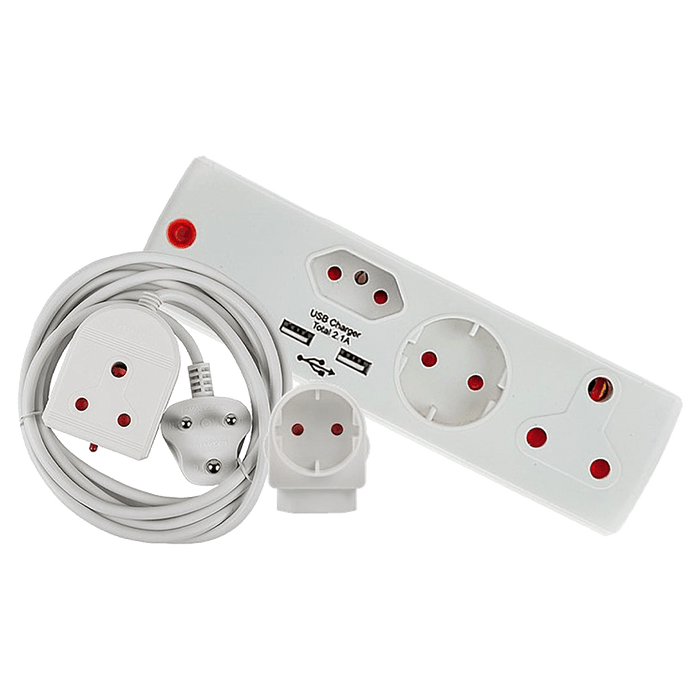 CRE043 - COMBOPACK 3M LEAD+USB,SCHUCKO WHITE