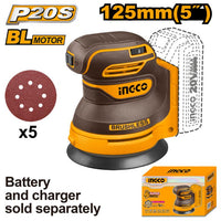 INGCO 20V SANDER RANDOM ORBIT