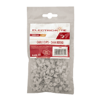 CS002 - CABLE SADDLE ROUND  5MM P/100  E/MATE