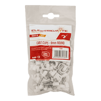 CS006 - CABLE SADDLE ROUND  9MM P/100  E/MATE