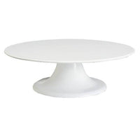 White Plastic Cake Stand - 300mm Diameter - Round Display Pedestal for Cakes & Desserts by chavda.com