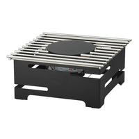 TIGER Multi Stand Square - Black - Dual Type (Sterno & Induction) 360Mm X 360Mm X 174Mm - CST0001