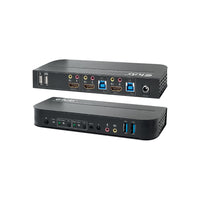2 PORT HDMI KVM SWITCH + AUDIO + USB HUB(4K 60HZ) - CSV-1382-CLUB3D
