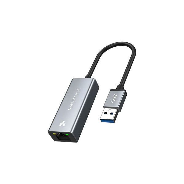 CABLETIME CB50G 15CM USB3.0 TO GIGABIT ETHERNET ADAPTER (CT-AML1000-AG) - CT-AML1000-AG