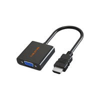 CABLETIME CP52B 0.2M 1080P HDMI MALE TO VGA FEMALE ADAPTER (CT-AV582-HAVGAG-B0.2) - CT-AV582-HAVGAG-B0.2