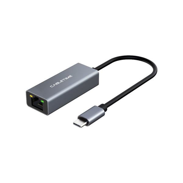CABLETIME CB53G 15CM USB2.0 TYPE-C TO 10/100MBPS ETHERNET ADAPTER (CT-CML100-AG) - CT-CML100-AG-0.15M