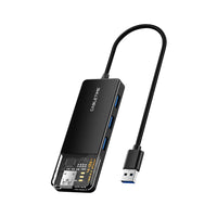 CABLETIME CB01B 20CM 4-PORT USB3.0 HUB (CT-HUBT1-PB) - CT-HUBT1-PB-0.2M