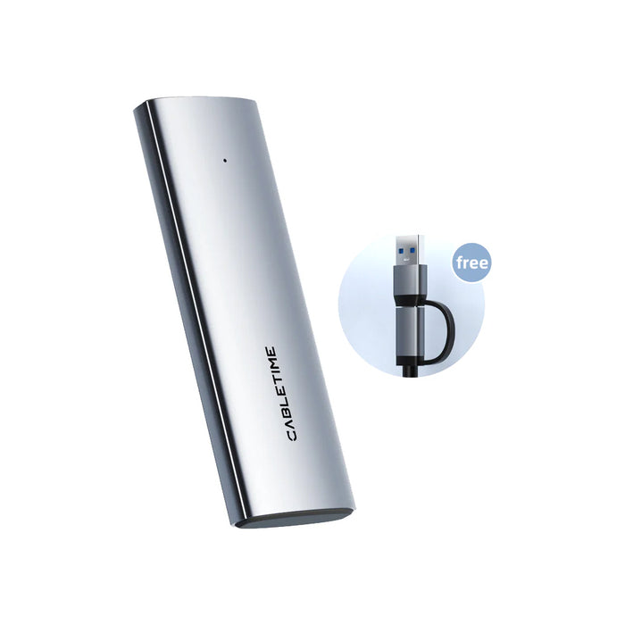 CT - 10GBS USB C TO NVME / SATA M.2 SSD SP-GREY - CT-SSD03-AG