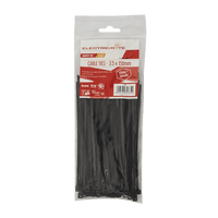 CT003 - CABLE TIES E/MATE BLACK 150X3.5MM P/100