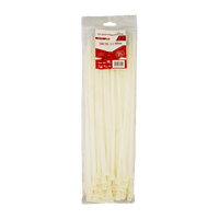 Cable Ties E/Mate White 400 X7.2 Mm P/100 Ct012