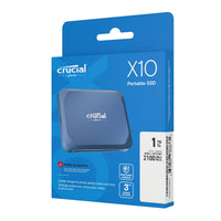 Crucial X10 1TB Portable SSD - High-Speed USB-C External Solid State Drive