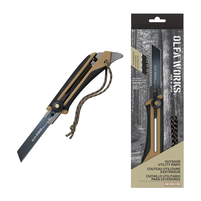 Olfa Olfa Outdoor Utiliyu Knife Sand Colour Ctr Ow Ouk 1 Sb Dsb