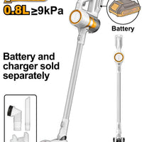 INGCO 20V Cordless Vacuum Cleaner CVLI20061 - Upright, 0.8L Capacity