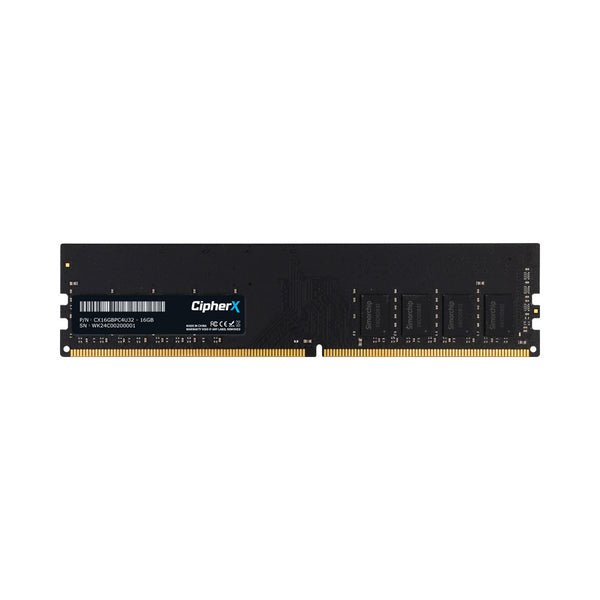 CIPHERX 16GB DDR4 UDIMM DESKTOP MEMORY - MEM-16GB-DDR4-UDIMM