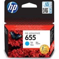 HP 655 Cyan Ink Cartridge-CZ110AE