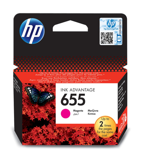 HP 655 Magenta Original Ink Cartridge-CZ111AE