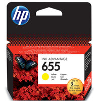 HP 655 Yellow Ink Cartridge New-CZ112AE