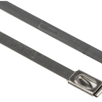 HellermannTyton MBT8S Stainless Steel Cable Tie | Metal Ball Bearing Tie