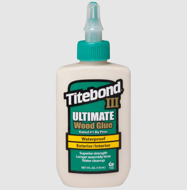 Titebond III Ultimate Waterproof Wood Glue 4oz | Best Wood Adhesive