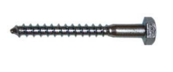 8X50 Coach Screw E/G  (Packed 100) - 724-0805
