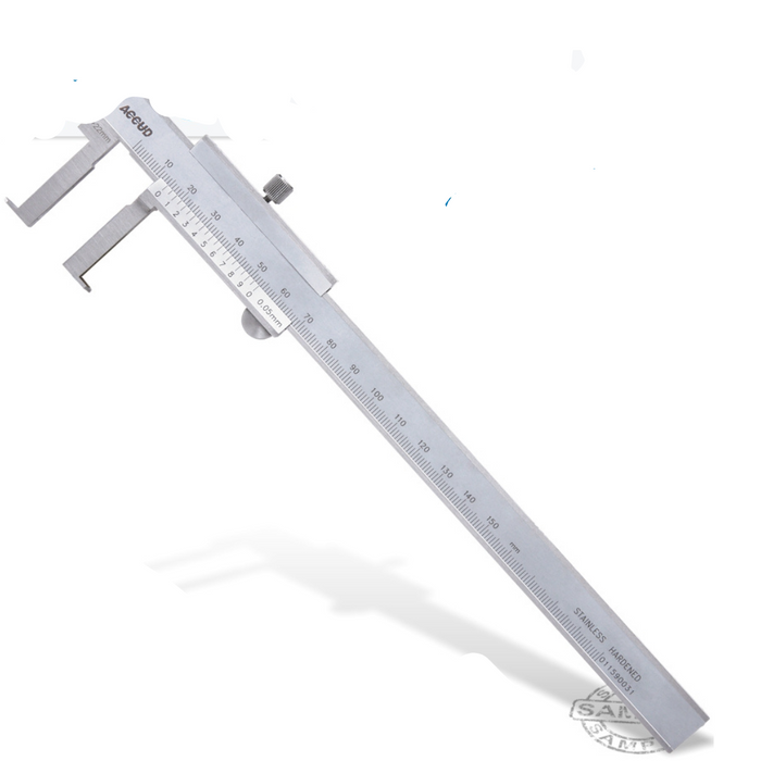 VERNIER CALIPER 22-150MM 0.04MM ACC. 0.02MM GRAD. INSIDE NECK S/STEEL