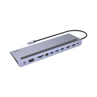 UNITEK D1022B UHUB 11+ 11-IN-1 USB TYPE-C DUAL HDMI ETHERNET HUB WITH MST TRIPLE MONITOR - DS-USB-C-DOCK-D1022B