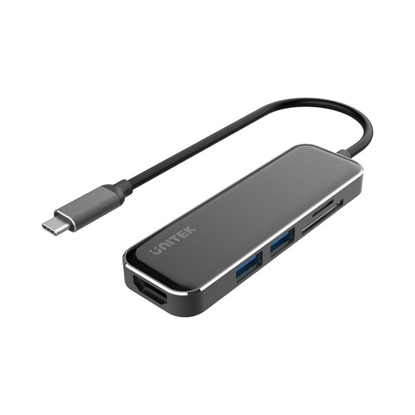 UNITEK USB3.0 5-PORT USB-C,HDMI , DUAL CARD READER - HUB-USB-5P-D1036A