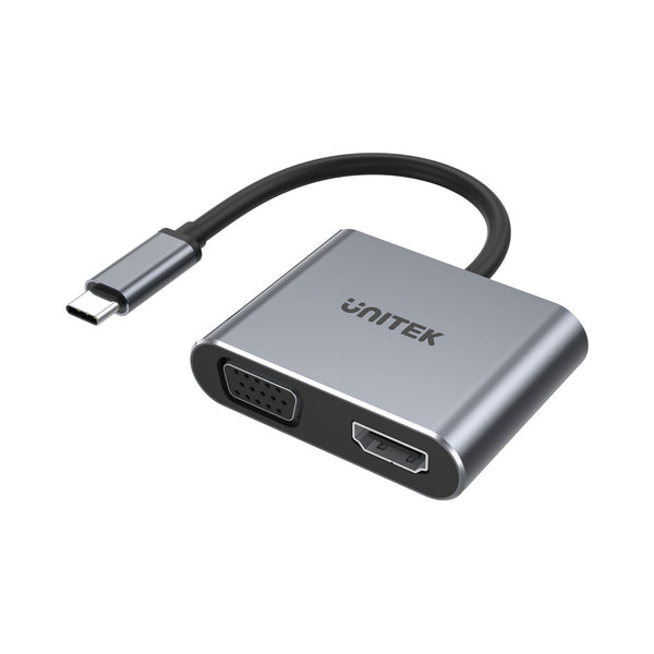 UNITEK HUB Q4 LITE 4 IN 1 USB FUL HD VGA (D1049A) - HUB-USB-Q4-LITE