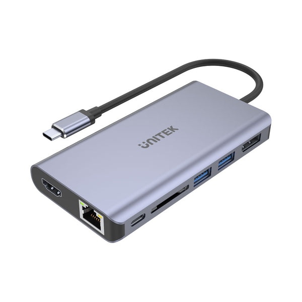 UNITEK USB3.1 7 IN 1 USB ETHERNET HUB (D1056A) - HUB-USB3.1-TYPE-C