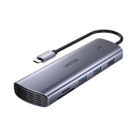 UNITEK 9IN1 USB3 HUB WITH DUAL CARD RD(D1113A) - HUB-USB3.0-C-D1113A