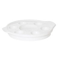 Fortis Prima White Snail Dish 20cm: Escargot Serving Plate, Catering Porcelain, Buy Now