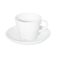 White Cup and Saucer - FORTIS PRIMA ALFA CUP - 27CL - Durable Catering China