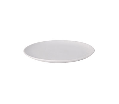 Fortis Prima White Oval Coupe Platter - 23x18cm. Elegant & Durable Serving Plate for Catering & Home Use.