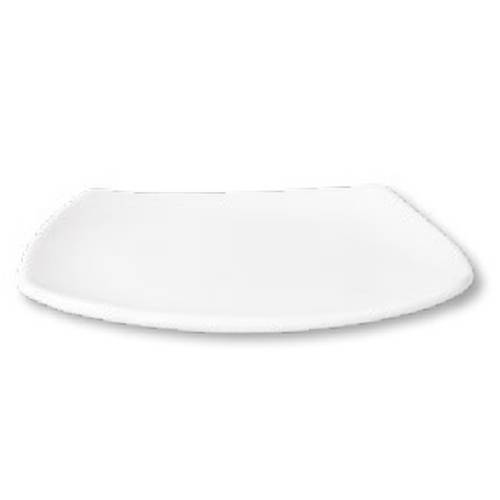 Fortis Prima White Square Plate 23cm | Modern Catering Dinnerware for Restaurants & Events