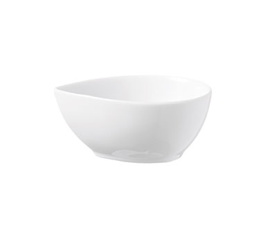 FORTIS PRIMA White Sauce Dish Egg Shape 10cm - Chic Small Bowl for Sauces and Condiments - Chavda.com
