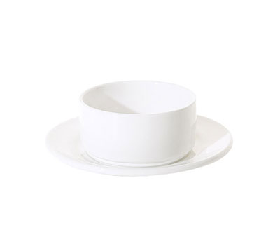 FORTIS Prima White Soup Cup 30cl - Restaurant Grade Stacking Soup Bowl - Buy Online