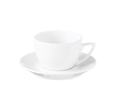 FORTIS PRIMA White Tea Cup 22CL - Elegant Fine China Catering Product