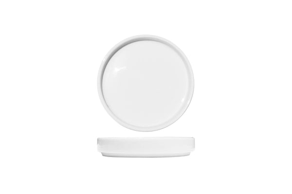 FORTIS STUDIO White Flat Bowl 11cm | Fine China Catering Bowl DA-1075